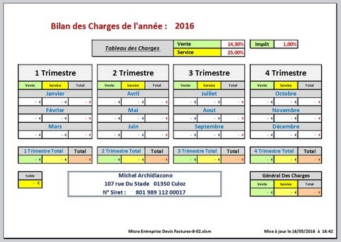 Interface Devis Facture + RSI