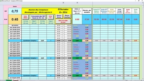 Feuille de Suivie Compteur