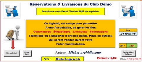 Réservation Livraison