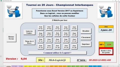 Tournoi 20 Jours